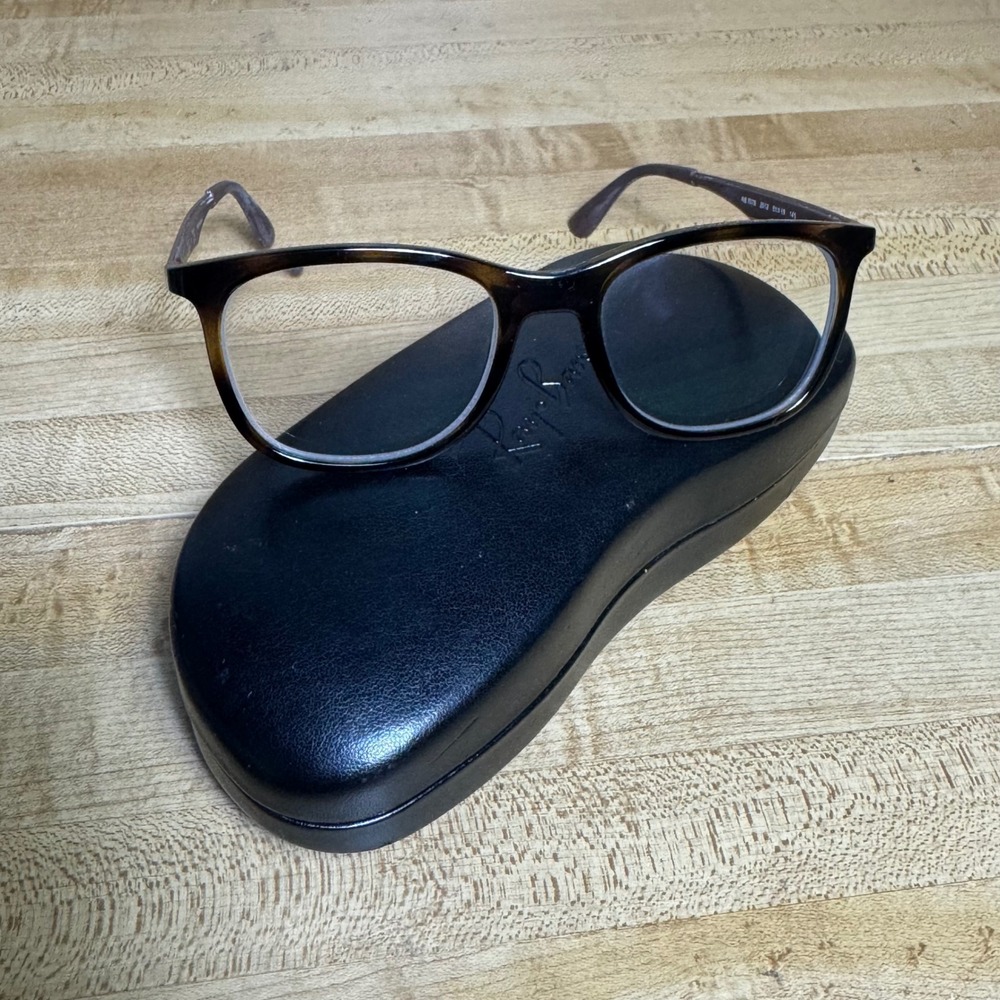 Ray-Ban RB7078 2012 Dark Havana Tortoise Rectangular Eyeglasses 51-18-145